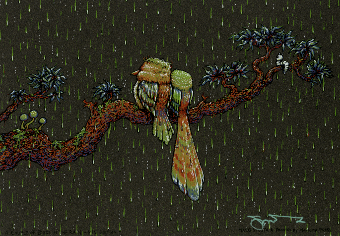 A Couple Birds in the Rain - Mini Edition