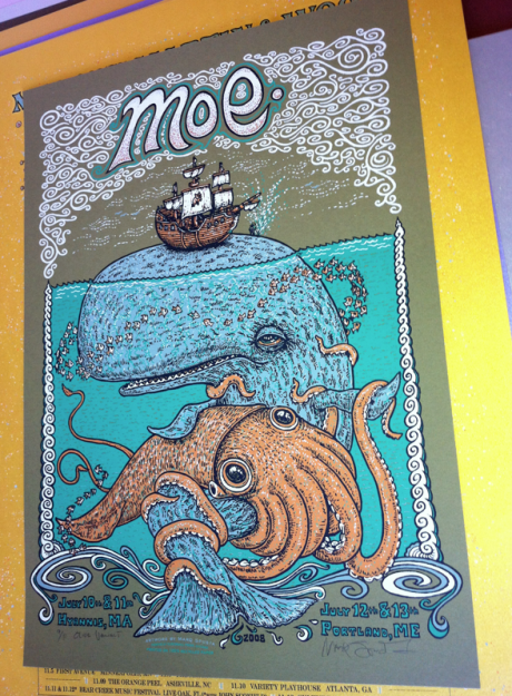 Moe. Whale & Squid (Olive-11)=$80