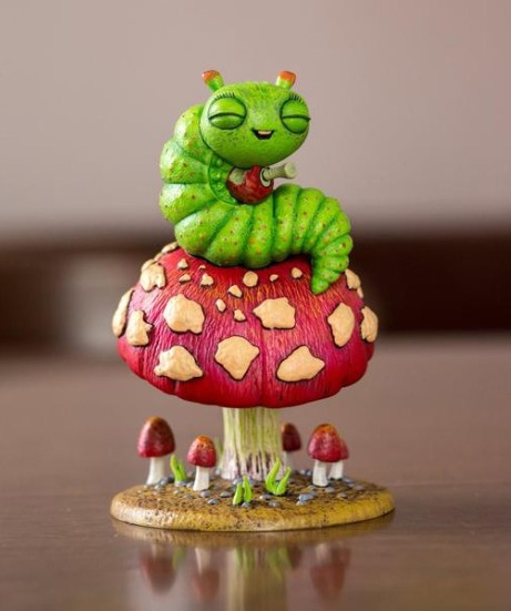 Baby Blissed Out Bug statue