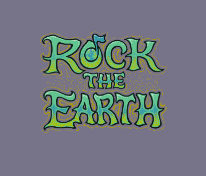 Rock the Earth logo design